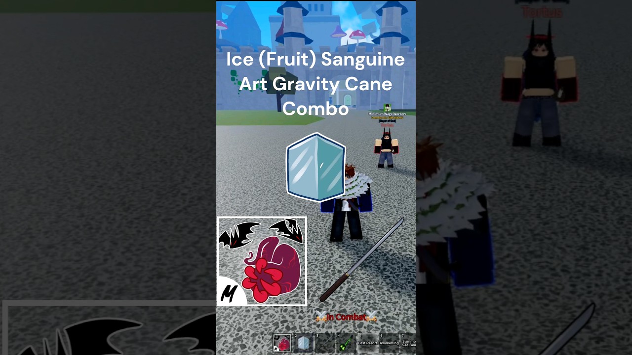 Комбо с гравитационной тростью Ice Sanguine Art 