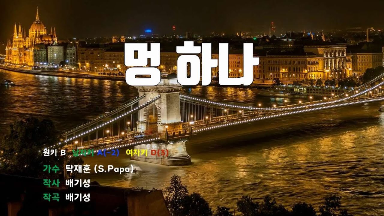 [은성 반주기] 멍하나 - 탁재훈(S.Papa)