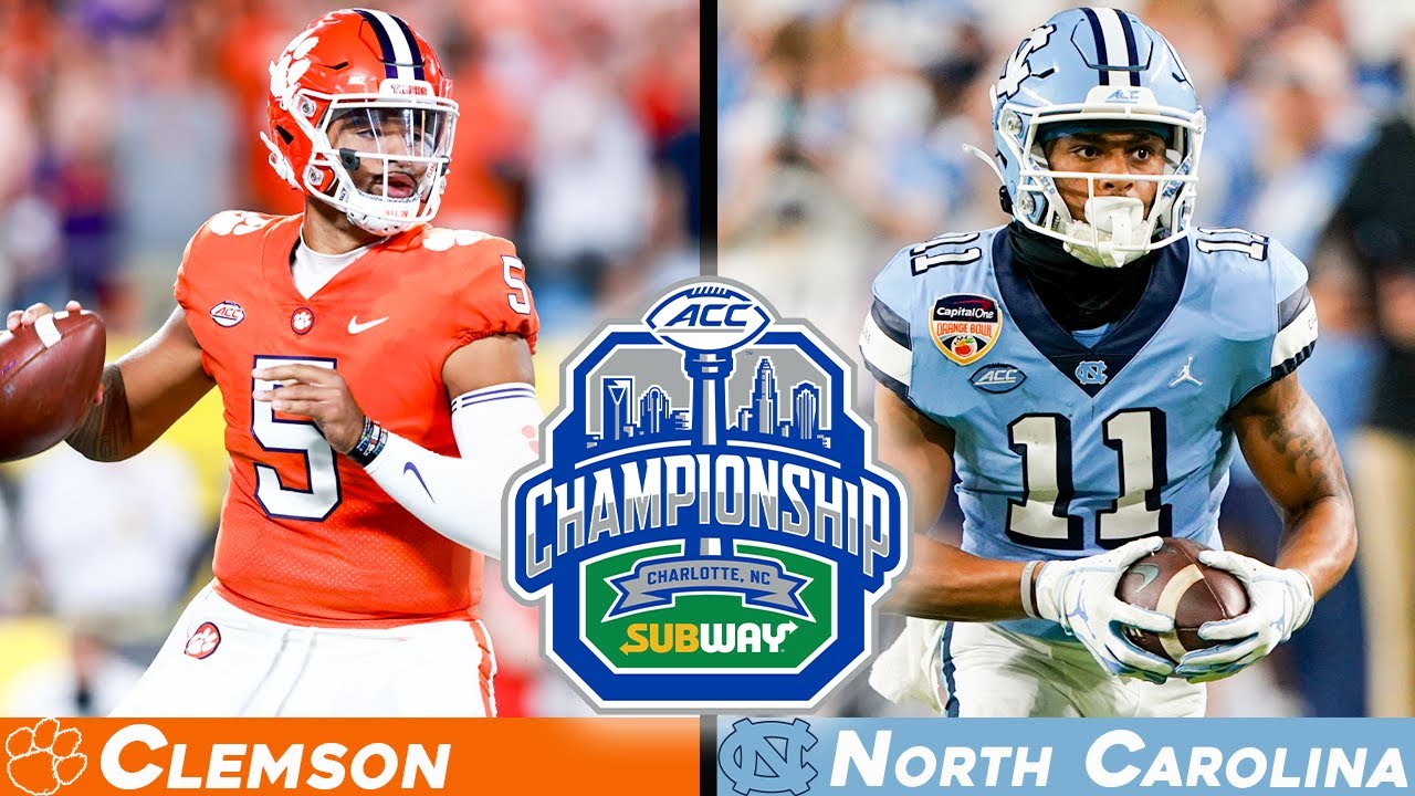 ACC Conference Championship Clemson vs North Carolina (NCAA