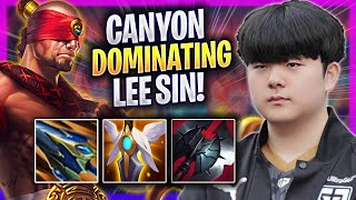 CANYON DOMINATING WITH LEE SIN! - GEN Canyon Plays Lee Sin JUNGLE vs Graves! | Season 2024