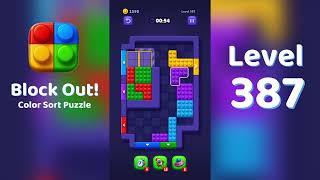Block Out Level 387 Walkthrough 🧩 | All Levels Solution | Mini Boss