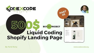 Liquid Template Landing Page Design and Development in Shopify | Part 5