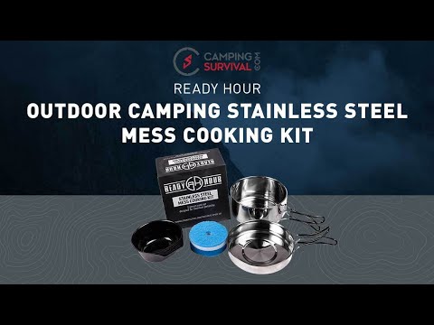 Camping Survival Stainless Steel Mess Kit