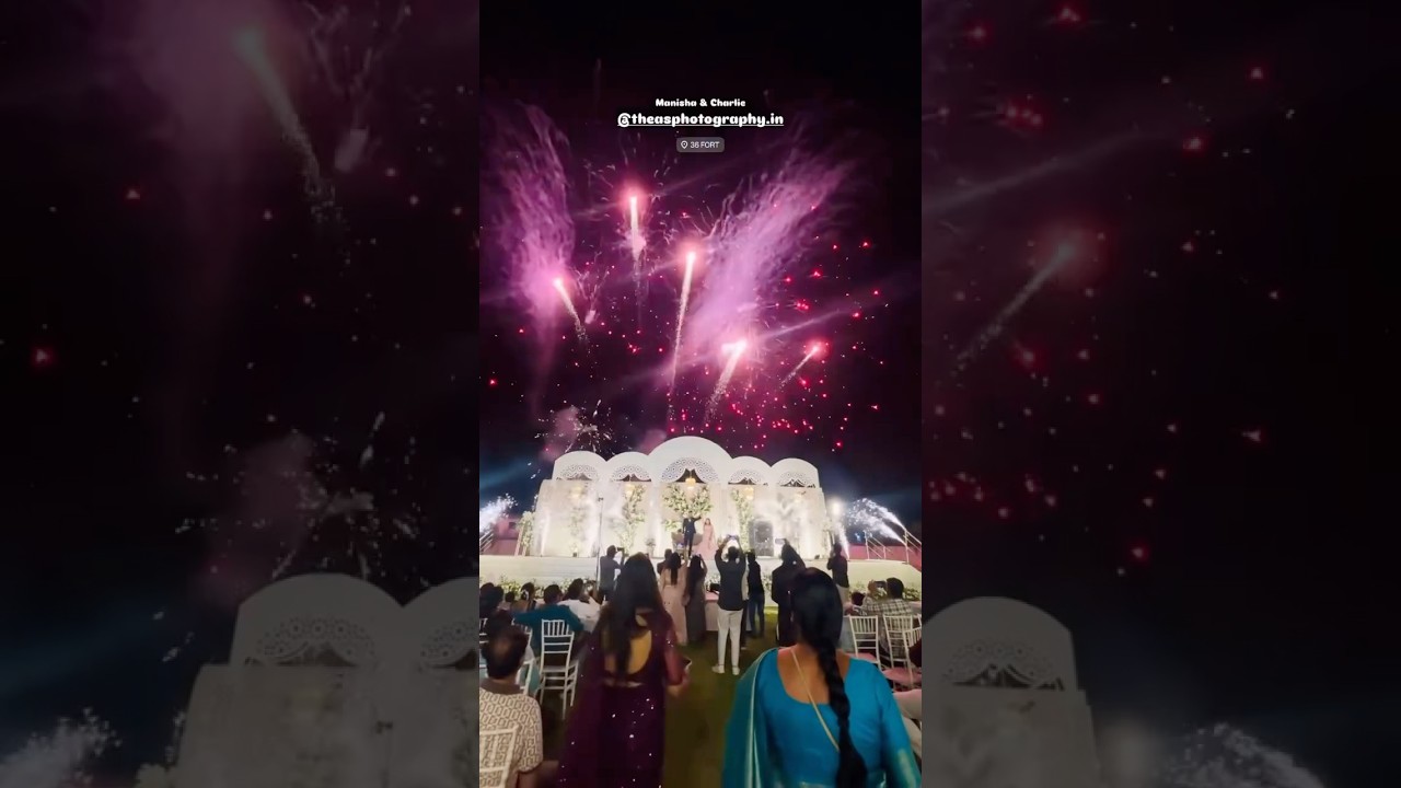 Grand ￼Balloons entry with reception couple 