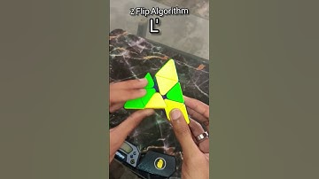 Pyraminx best 2 Flip Algorithm with finger tricks #tutorial #rubik #viral #satsfying #india