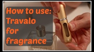 How to:  Fill a Travalo travel refillable fragrance sprayer