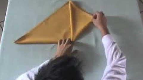 Pyramid Napkin Folding
