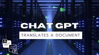 ChatGPT translates a document Net Worth