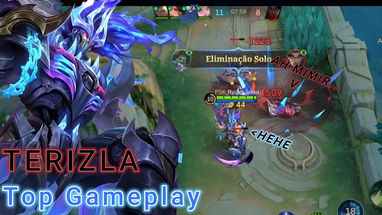 Como um gank pode fazer um massacre!! - Terizla Gameplay | mobile legends