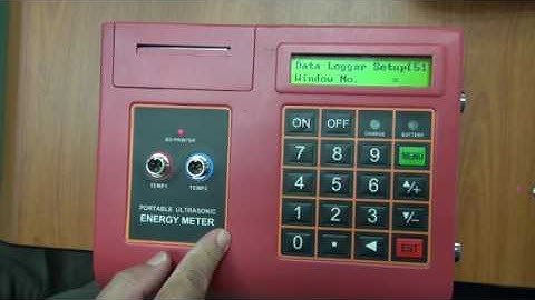 TUF-2000P (Portable Ultrasonic Flow Meter) - Printer Setting (Part 2)