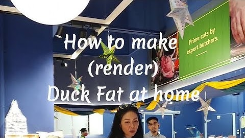 How to render Duck Fat at home? #duckfat #homemadeduckfat #lemakitik