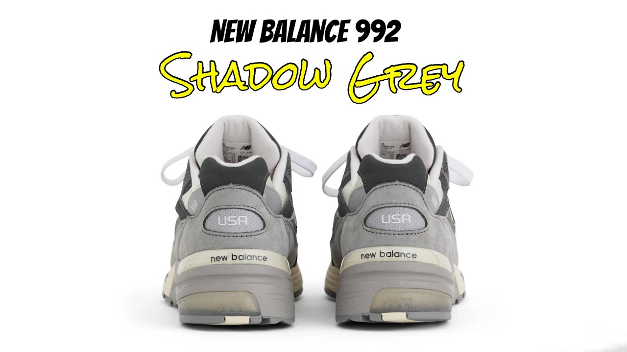 New Balance 992 Shadow Grey - YouTube