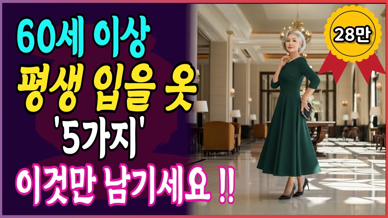 시니어 필수 옷 5가지. 평생 입을 옷 딱 5가지만 남기세요I 시니어패션 I 중장년패션 I 60대 패션 I 70대 패션