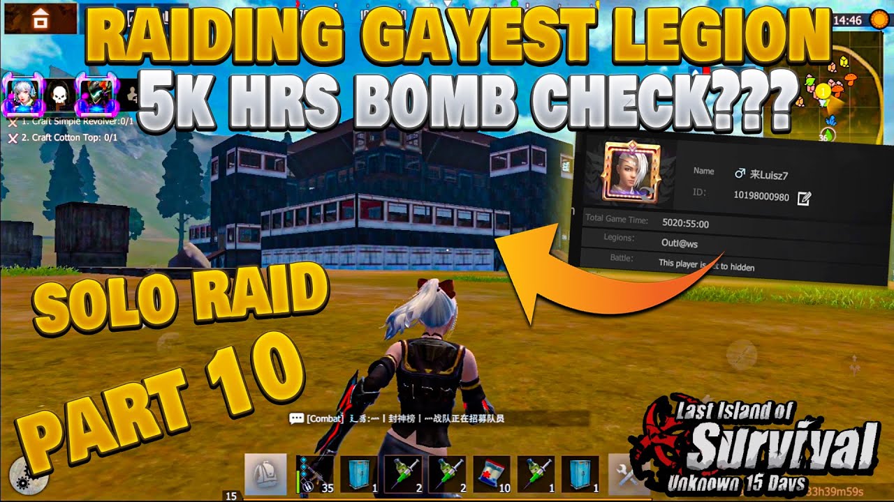 RAIDING OUTL@WS LEGION 5k hours BOMB CHECK MY BASE LAST ISLAND OF SURVIVAL | LAST DAY RULES SURVIVAL