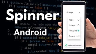 How to Implement Spinner in Android screenshot 3
