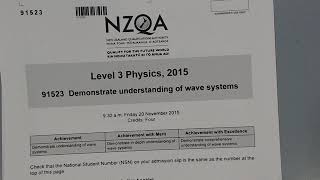 2015 Waves (NCEA Level 3)-Q2