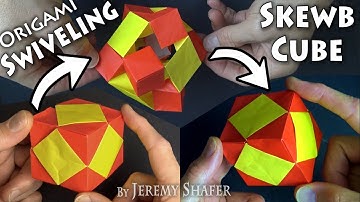 Origami Swiveling Skewb Cube