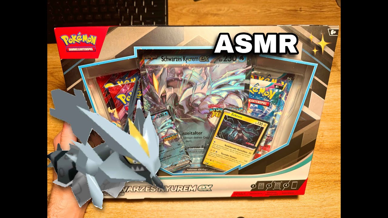 ASMR |🎴 Schwarzes Kyurem EX Pokemon Box! (Soft Spoken)