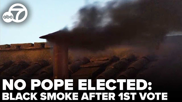 No pope elected: Black smoke spews from chimney after 1st conclave vote