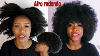 Afro redondo natural 4c! como hacerlo?