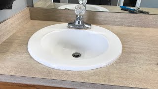 Remove Over-mount Porcelain Sink