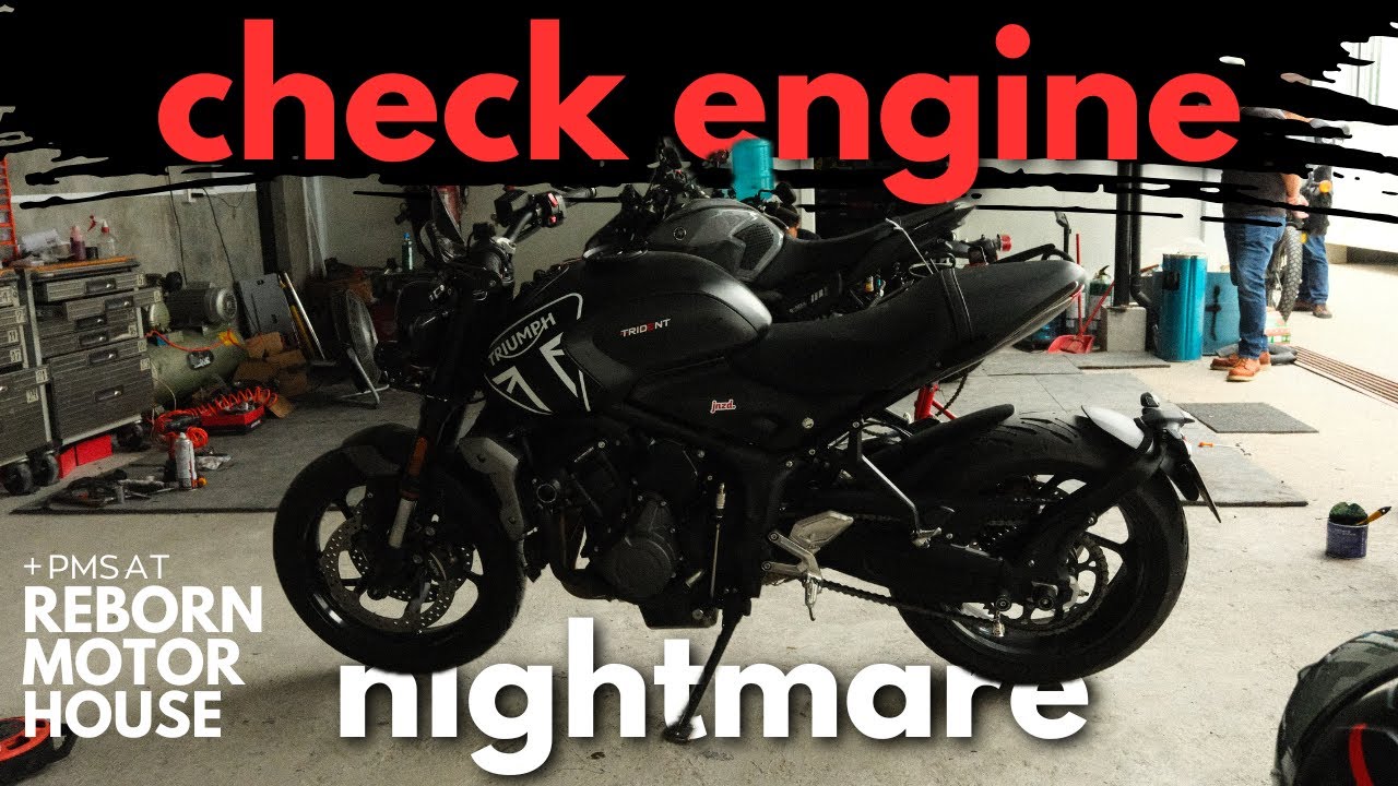 Scarier than ghosts: Check engine turned on | Triumph Trident 660 | PMS ...