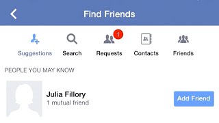 Facebook for iPhone: Adding Friends screenshot 5