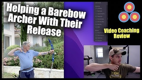 Helping Barebow Archer Select Arrow Spine and Fixing his Release and Follow Through