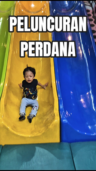 Pertama Kali Ranu Meluncur Di Prosotan Tinggi #Shorts #playground #meluncur