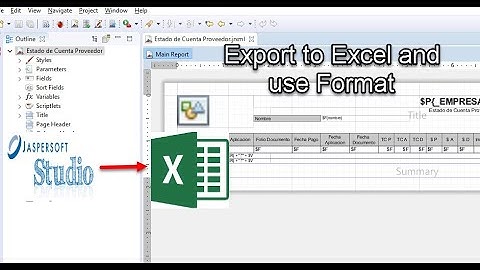 JasperReport Exports to Excel and format