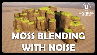 Stylized moss/grass on top of rocks in Unreal Engine 5 - Tutorial