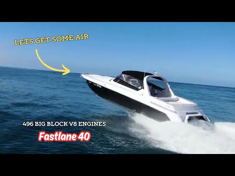 Fastlane 40 | Pure muscle cigarette boat with all the luxury | 496 high  output big block V8 engines