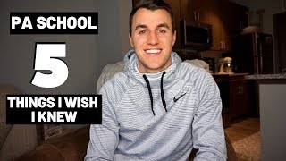 5 THINGS I WISH I KNEW BEFORE STARTING PA SCHOOL