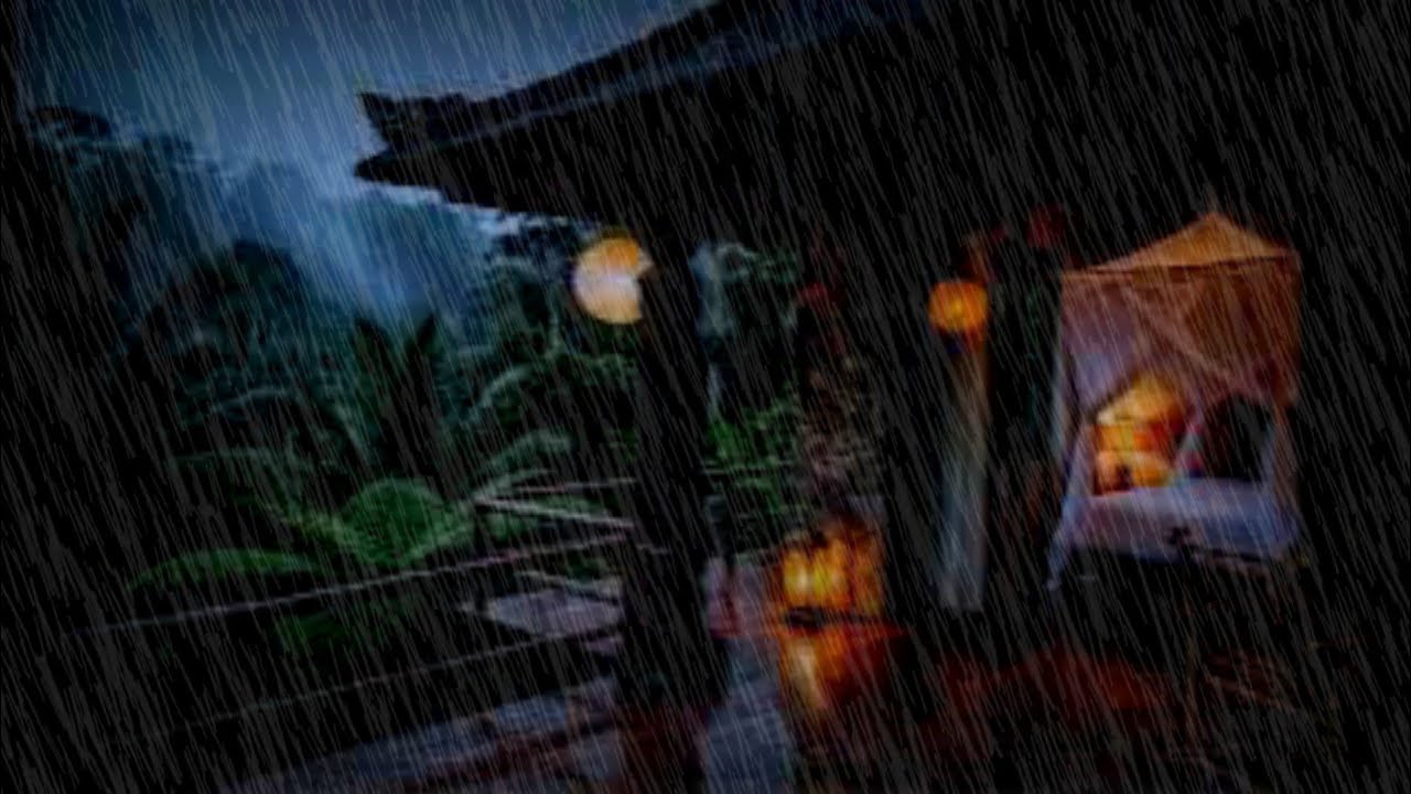 Forest Rain Sounds for Sleep Balinese villa -Mystical Rain Summoned by Petruk