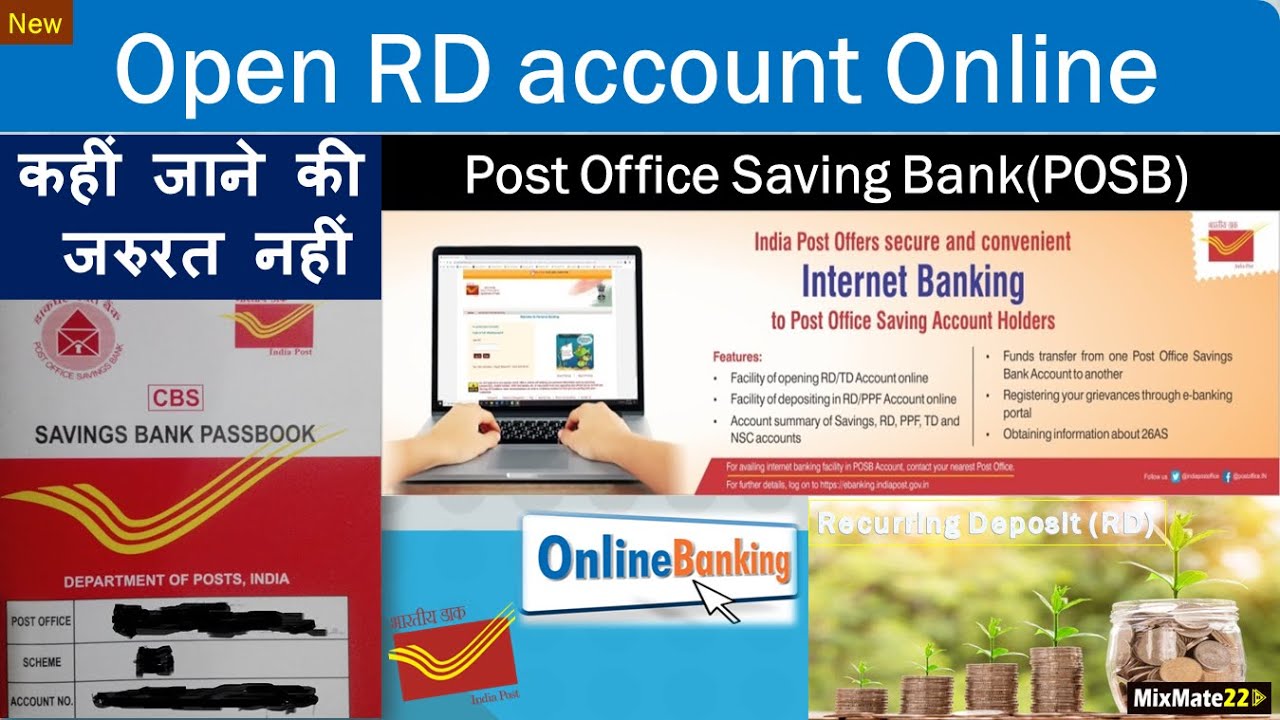 How to open POSB RD account online  (Recurring deposit) Post Office   Internet Banking  India Post