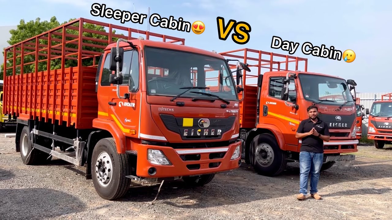 Pro3018 ஸ்லீப்பர் கேபின்🥰  vs 2118 டே கேபின்😜 ஒரு பார்வை | EICHER TRUCK REVIEW IN TAMIL | ONROAD 