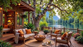 Start A Happy Day with Smooth Piano by Lakeside 🌳 Soft Music with Nature Sounds to Focus & Calm screenshot 3