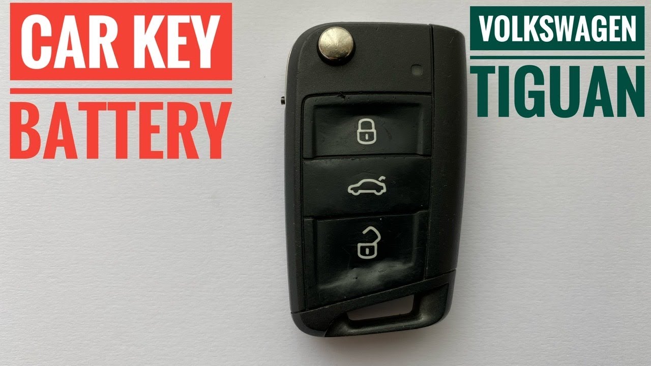 Volkswagen Tiguan key fob battery replacement How to change Golf Passat  Polo Batterie - 大众车换电池失灵 