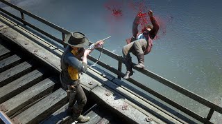 Red Dead Redemption 2 4K 60FPS  Funny & Brutal Moments Vol. 143 (Euphoria Ragdolls)