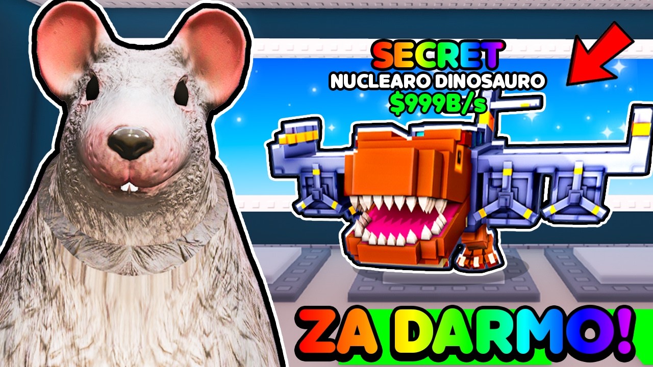 Code Secret Roblox - Steal A Brainrot Nuclearo Dinossauro 2 Mutation 180m/s (Neuf)