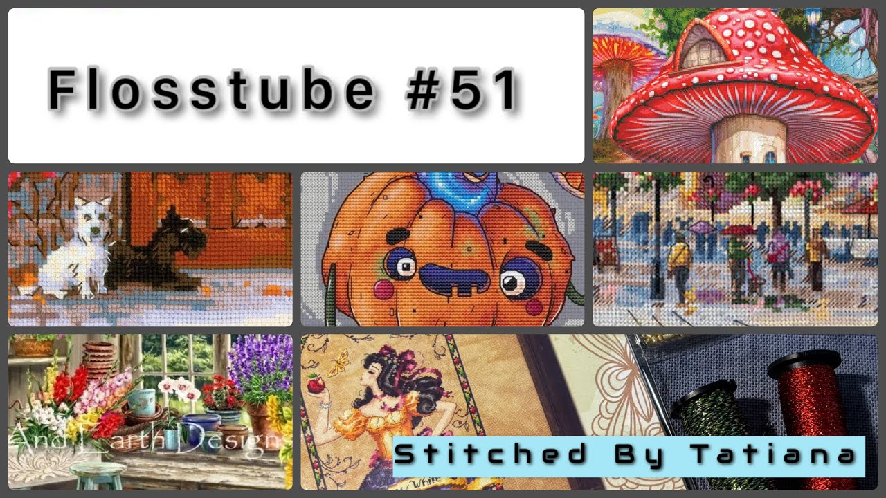 Flosstube #51 Big progress! HAED SAL, New start, WIPs, new patterns and PLANS!