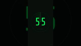 55s Silent Radar Timer 📡 55 Second Countdown (No Sound) #Shorts
