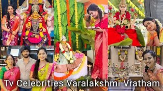 Tv Celebrities Sravana Varalakshmi Vratham Celebration Photos & Videos