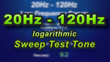 20Hz - 120Hz Subwoofer bass test (sine sweep)