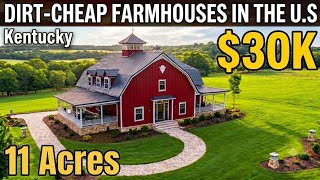 7 Dirt Cheap Kentucky Farmhouses with Land | Best Rural Deals in 2026