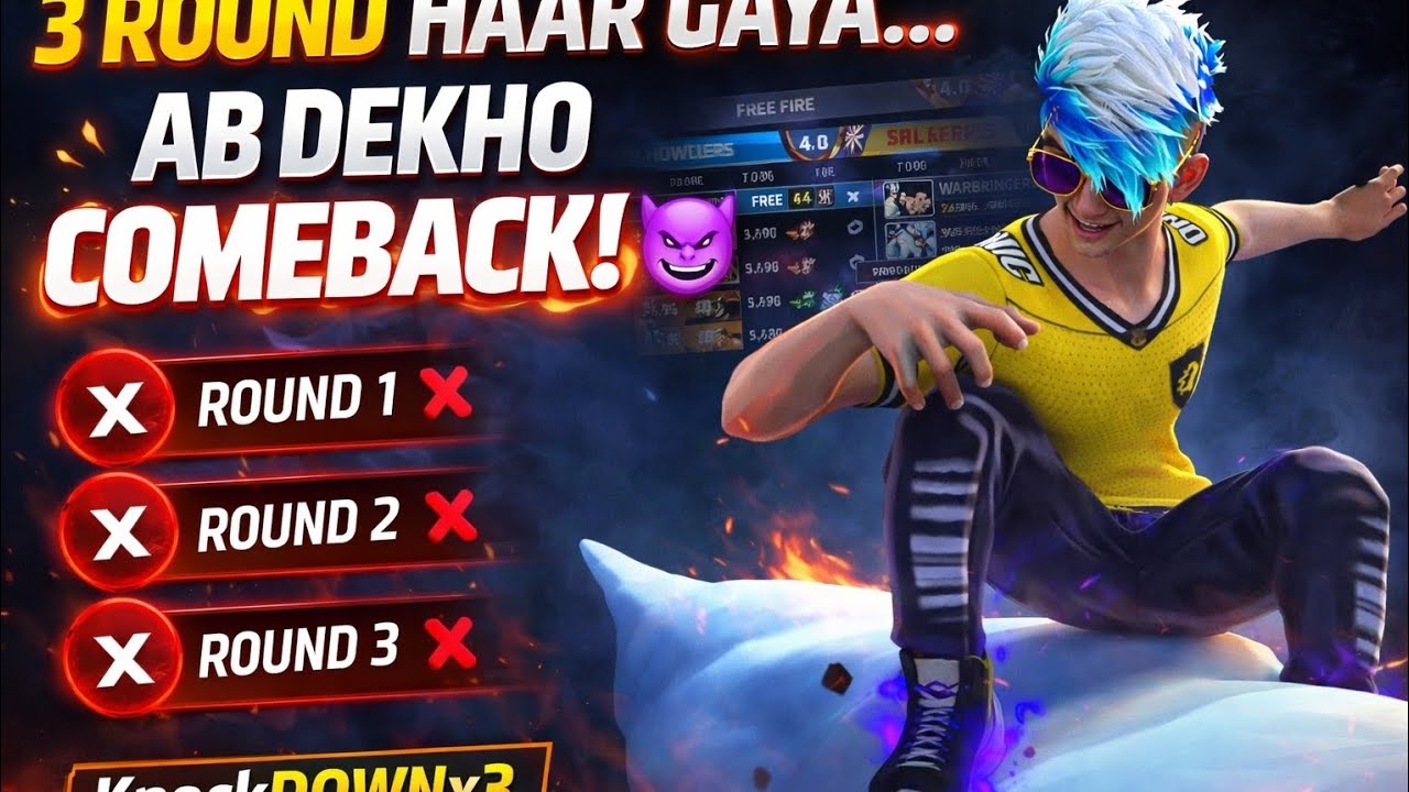 Round 1 ❌ Round 2 ❌ Round 3 ❌ ||3 Round Haar Gaya… Ab Dekho Comeback! 😈