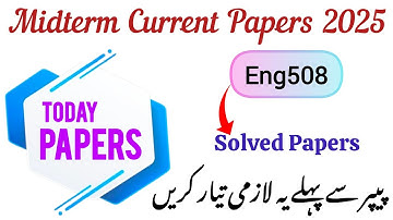 Eng508 Midterm Current Solved Papers 2025/Eng508 Midterm Today Papers