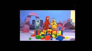 Nelson Helps Andy React To Yo Gabba Gabba Muno Knocks Over The Blocks & Gets New Gles
