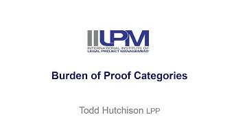 Explaining Burden of Proof and the 3 Key Categories