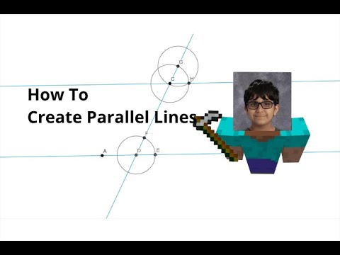 How to Construct Parallel Lines in GeoGebra